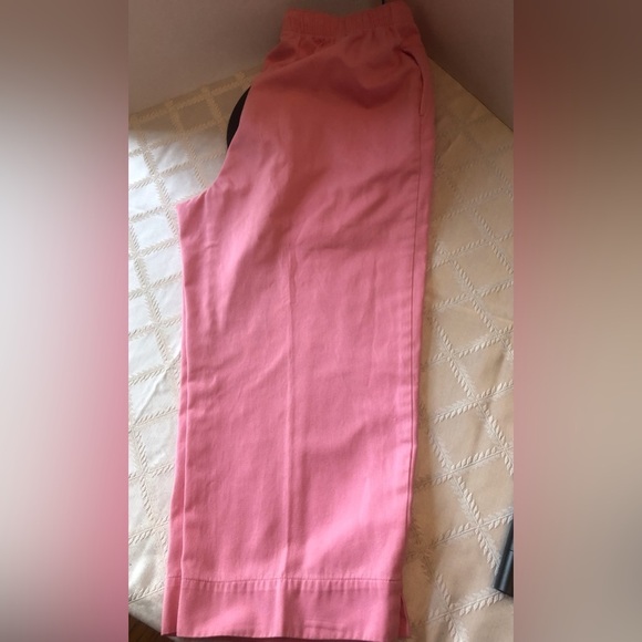 Very Vintage Very Pink Elastic Waist Wide Leg Capris Breckenridge Size 14 - Picture 2 of 10